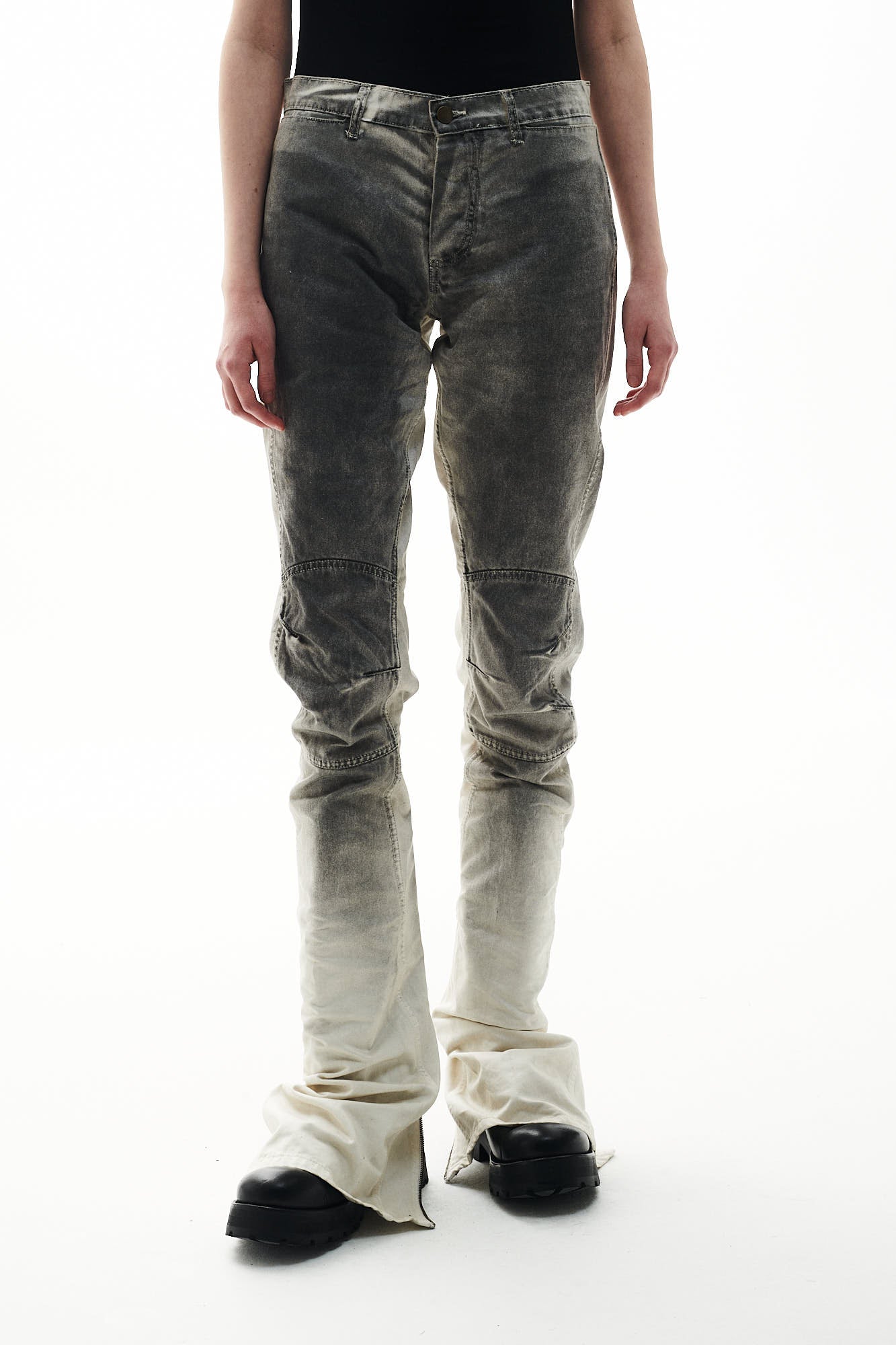 BIKER PANTS - DIRTY WHITE